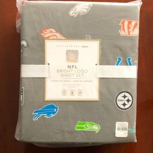Pottery Barn Teens NFL bright logo sheet set.